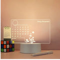 Luminous Acrylic Message Board Calendar Lights Bazaare Mart LED Note Board Acrylic Light