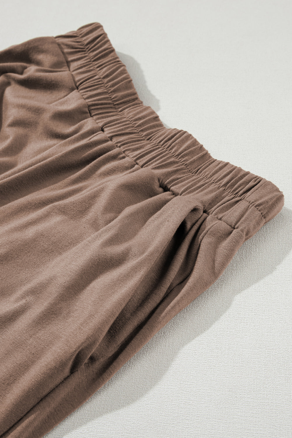 Smoke Gray 2pcs Wide Leg Pants Set