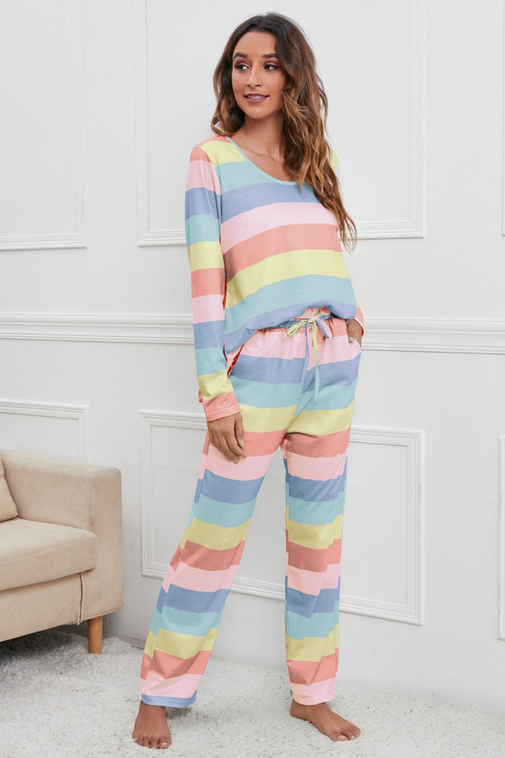 Striped Long Sleeve PJs