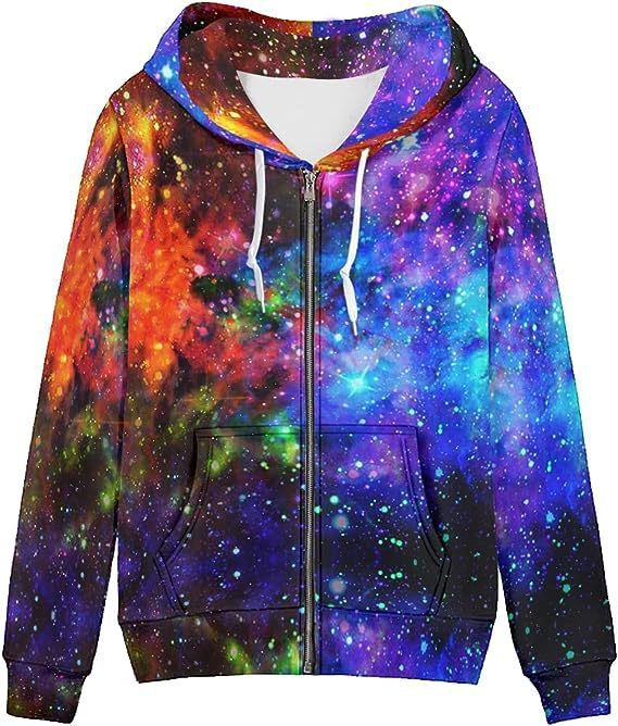 3D Unisex Hooded Fleece Jackets