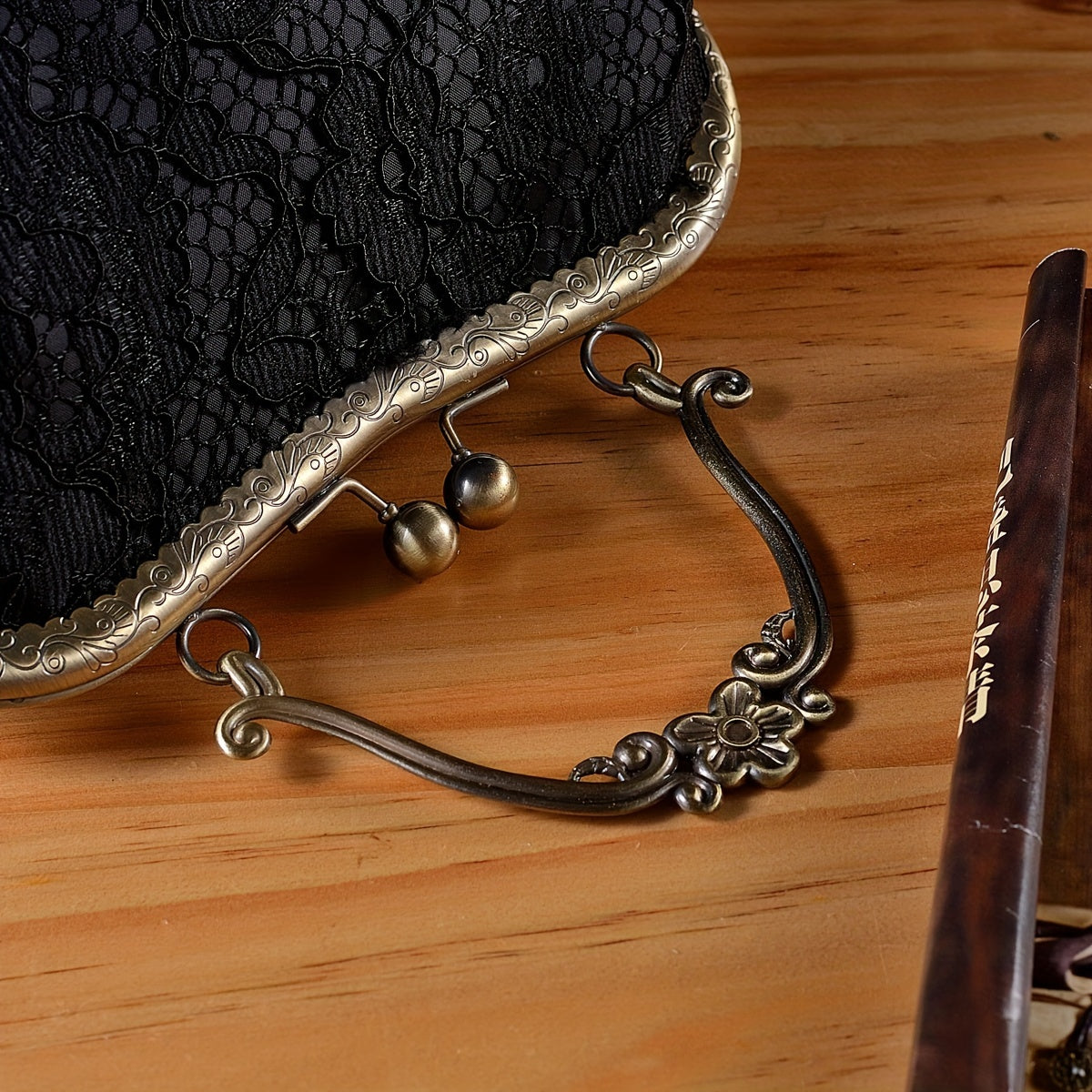 Small Floral Lace Clutch Bag