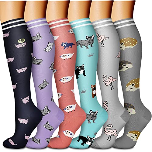 Knee High 6pk Compression Socks