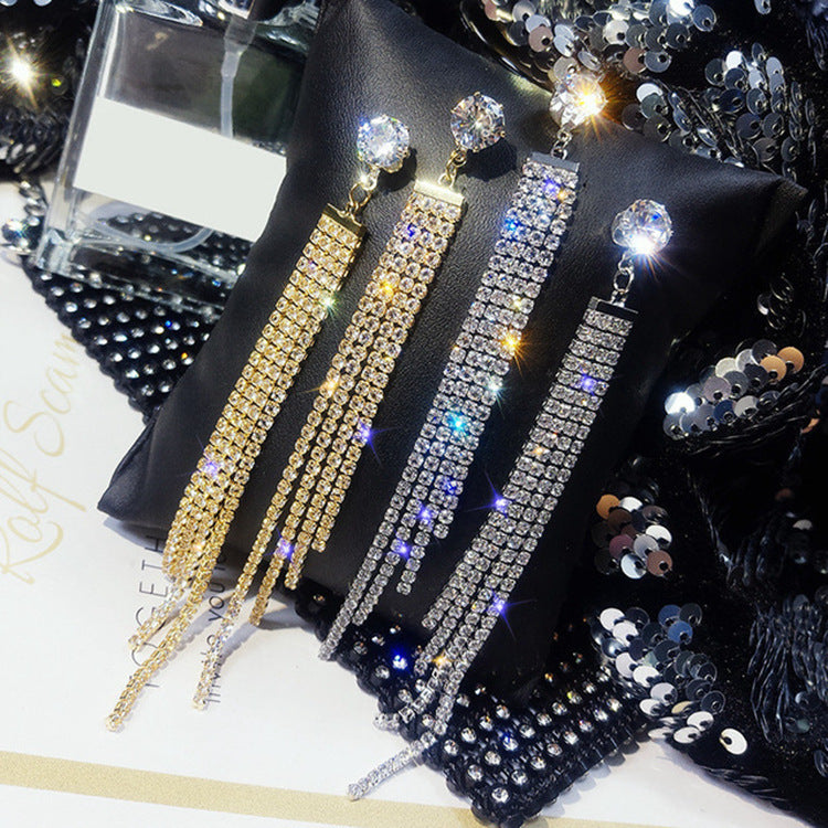 Personality Tassel and Stud Earrings