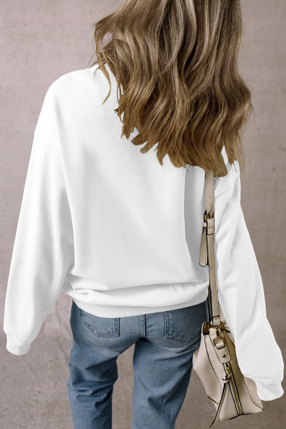 Solid Color Sweatshirt with Pockets