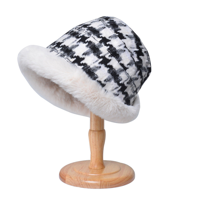 Ethnic Style Warm Thick Bucket Hat