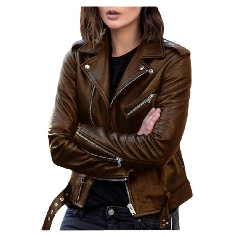 PU Leather Biker Jacket