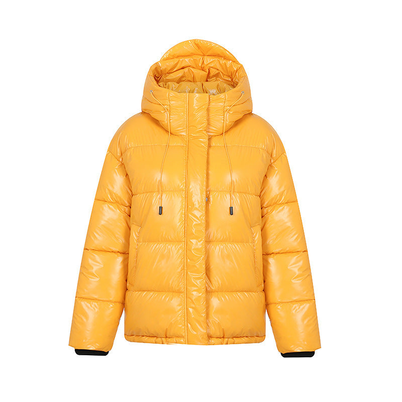 Yellow puffer jacket 