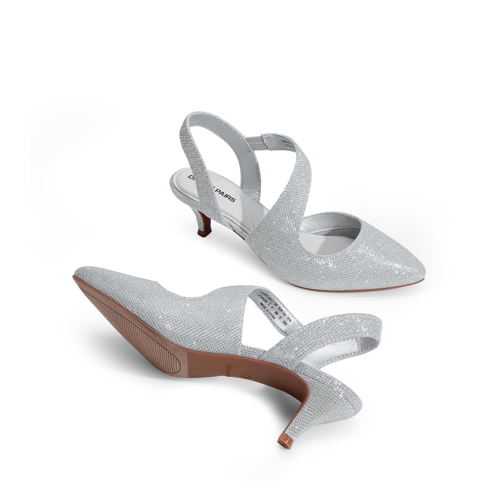 Low Kitten Heel Strappy Pumps