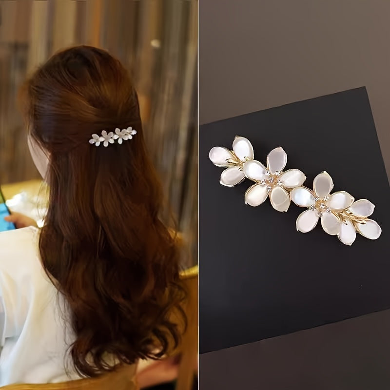 Elegant Floral Hair Barrette