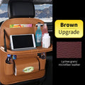 Car Back Seat Organizer Brown with Table Bazaare Mart Car Organizer