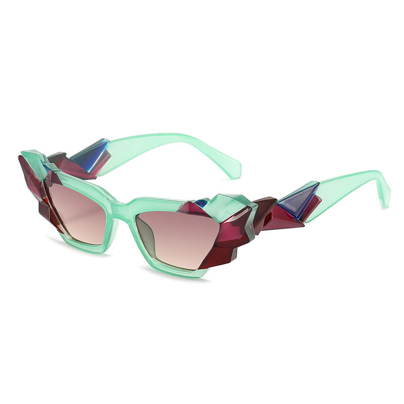 Women's Colorful Irregular Sunglasses