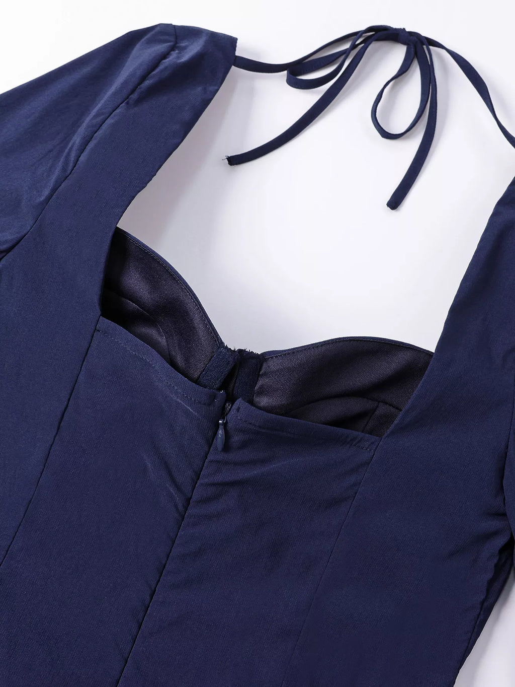 Sweetheart Neckline Long Sleeve A-Line Midi Dress Trendsi Sweetheart Neckline Long Sleeve A-Line Midi