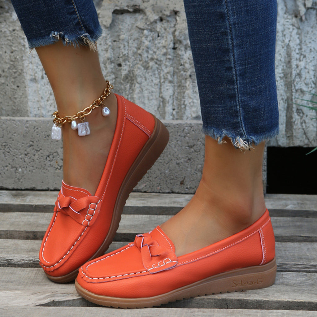 Classic Casual Wedge Heel Loafers