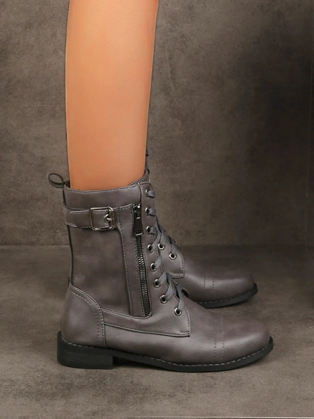 Gray Lady's Motorcycle Boots