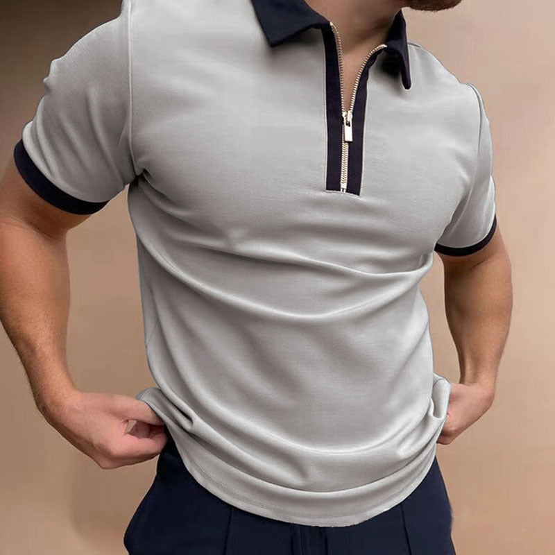 Men's Zip Polo Shirt