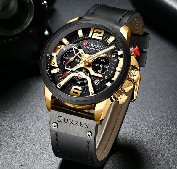 Leather Watch - Bazaare Mart