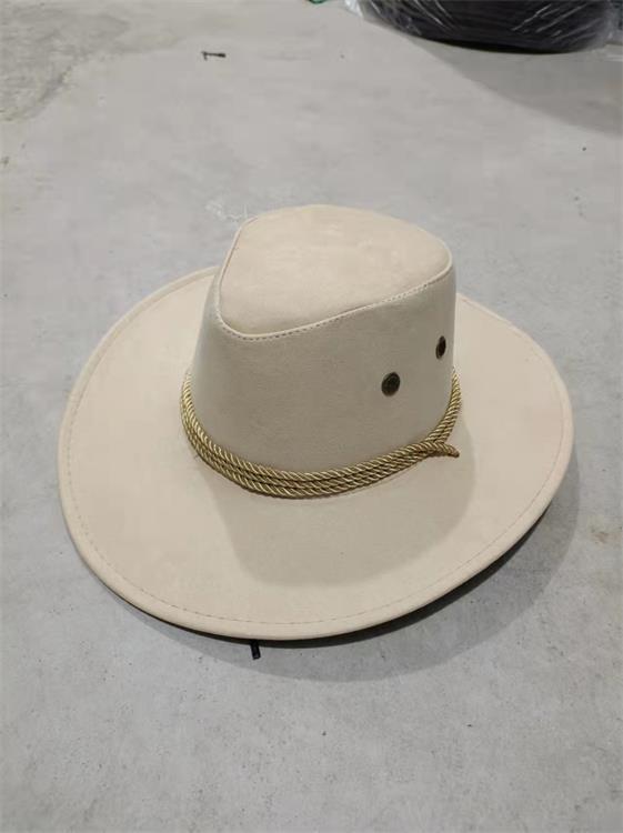 Faux Suede Western Rope Rider Hat