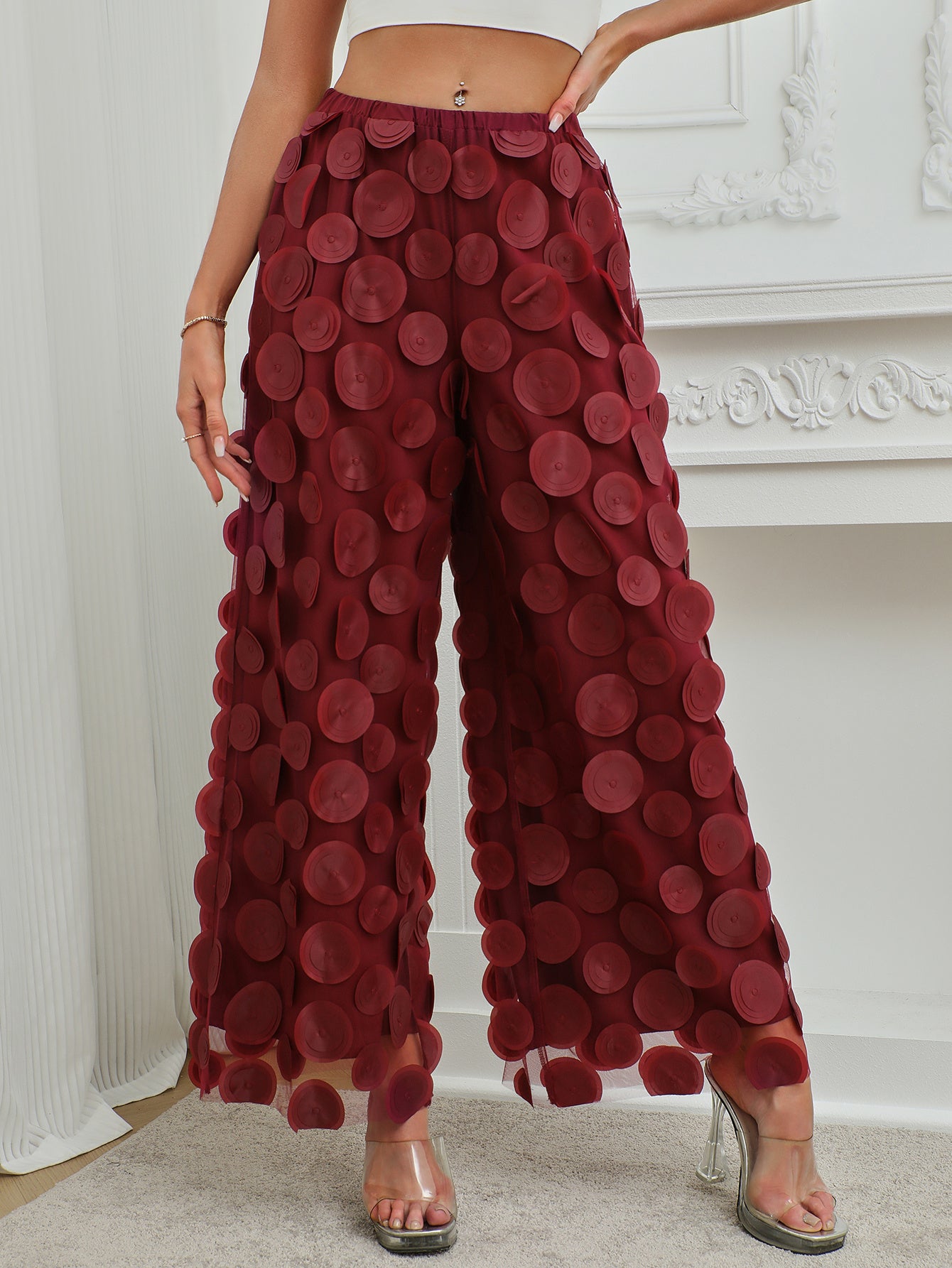 Large Lace Dot Pants