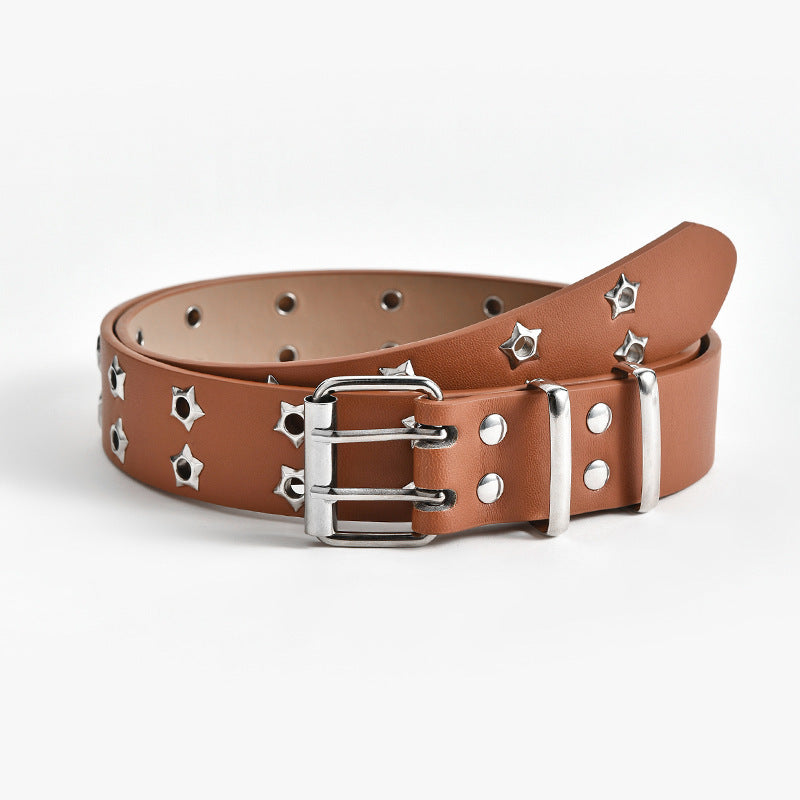 Women's Stars Decorative Double-row Belts
