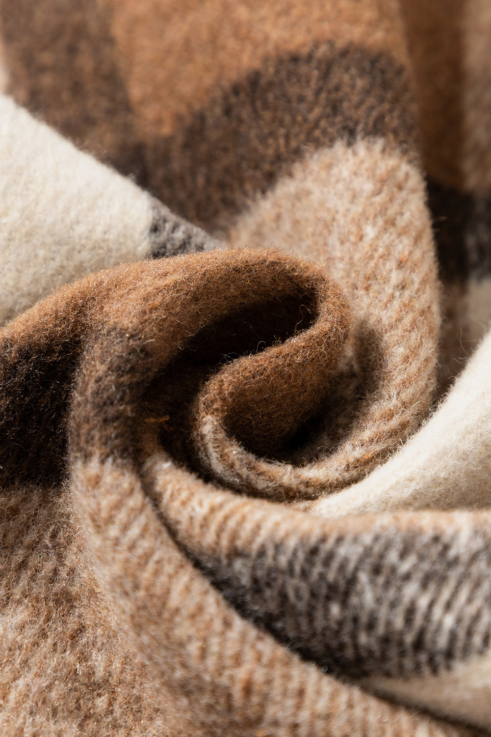 Brown Plaid Double Flap Pocket Shacket