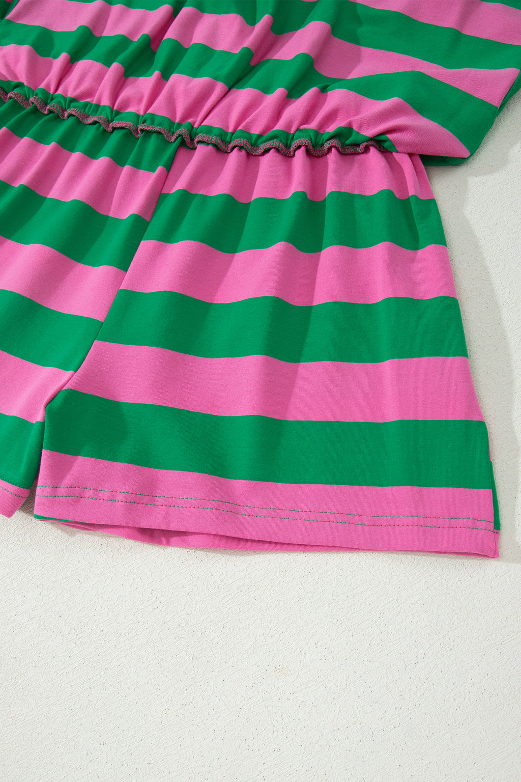 Striped Dolman Tee & Drawstring Skort Set – Women’s Athletic 2-Piece Outfit Dear-Lover Dropshipping Two Piece Sets/Short Sets