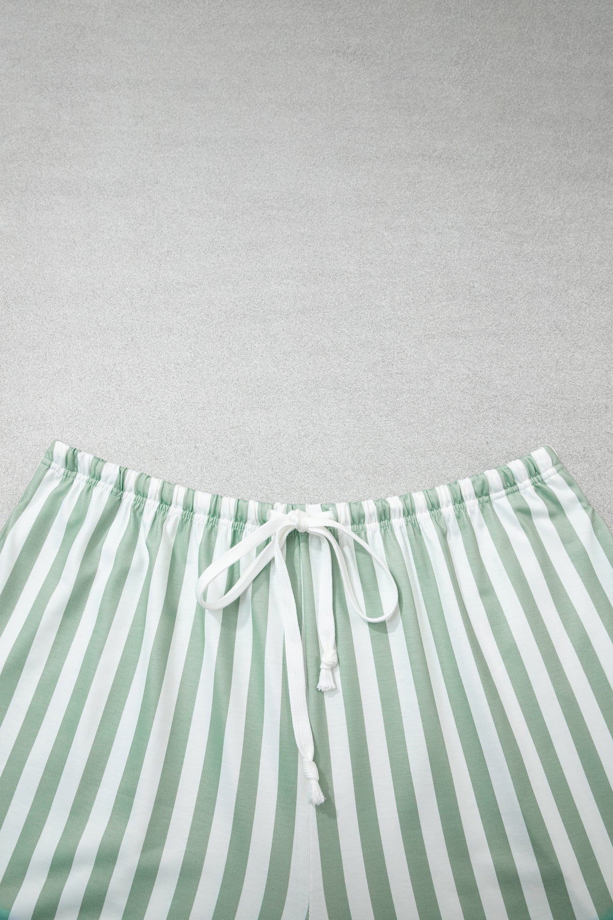 Plus Size Striped Shorts Colorblock Sweatshirt Set