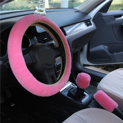 Winter Wool Plush Steering Wheel Cover