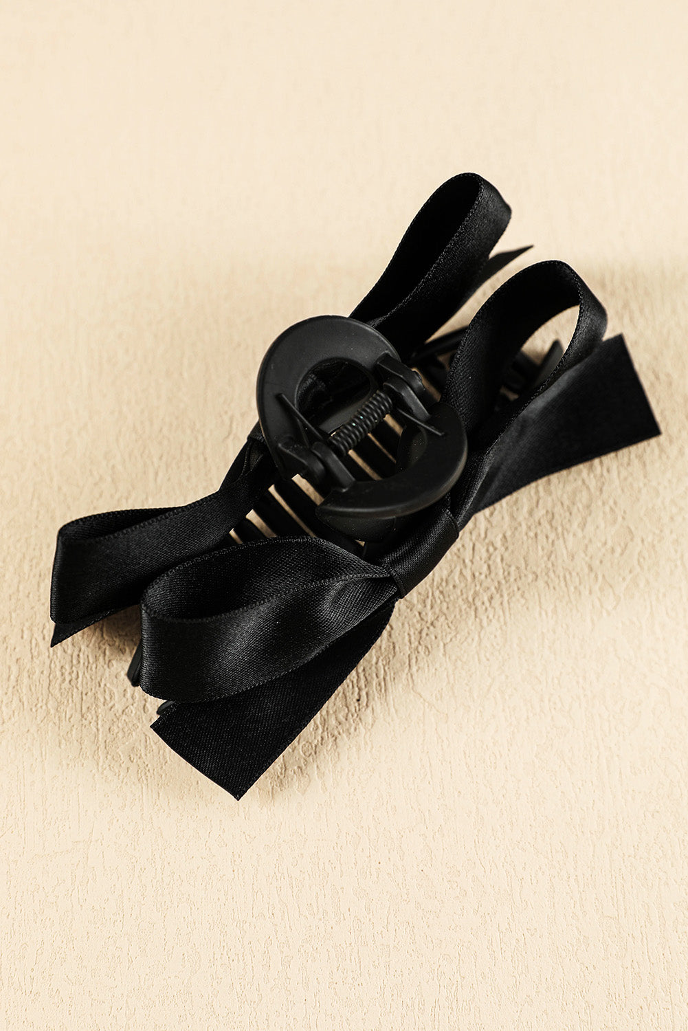 Black Bow Hair Clip