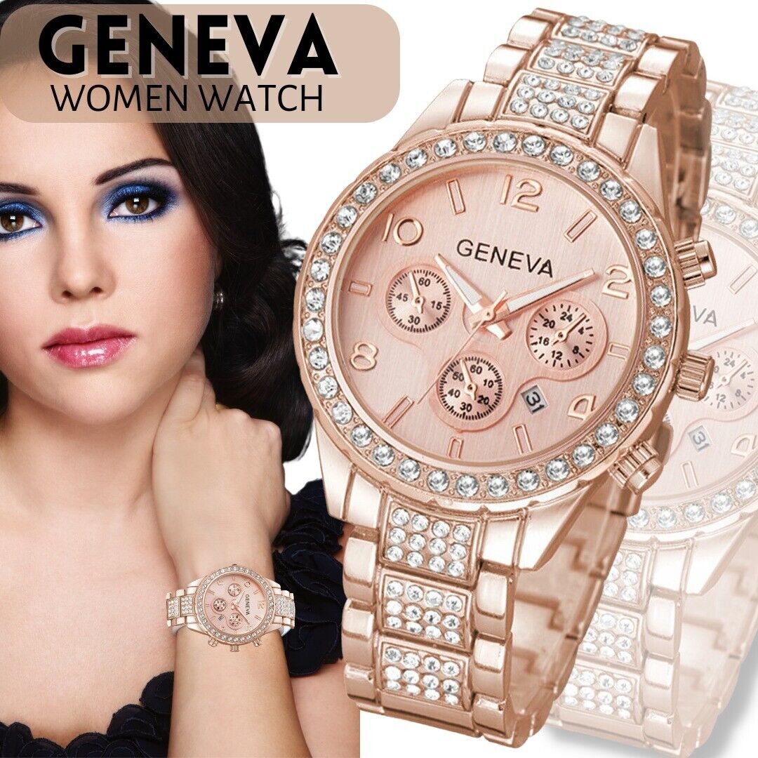 Women's Waterproof Rose Gold Wrist Watch