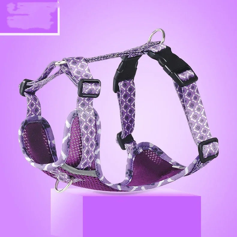 Reflective Dog Harness Purple CJ Dropshipping Dog Harness