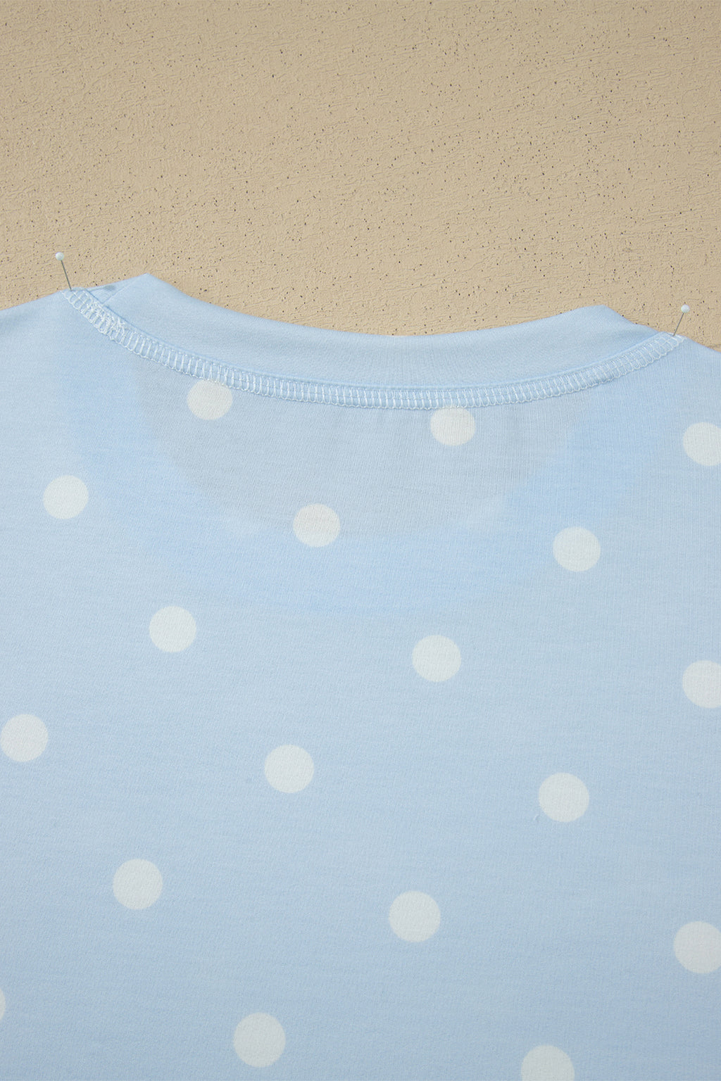 Women’s Polka Dot Shorts Set – Exposed Seam Tee & Drawstring Shorts Outfit Dear-Lover Dropshipping Two Piece Sets/Short Sets