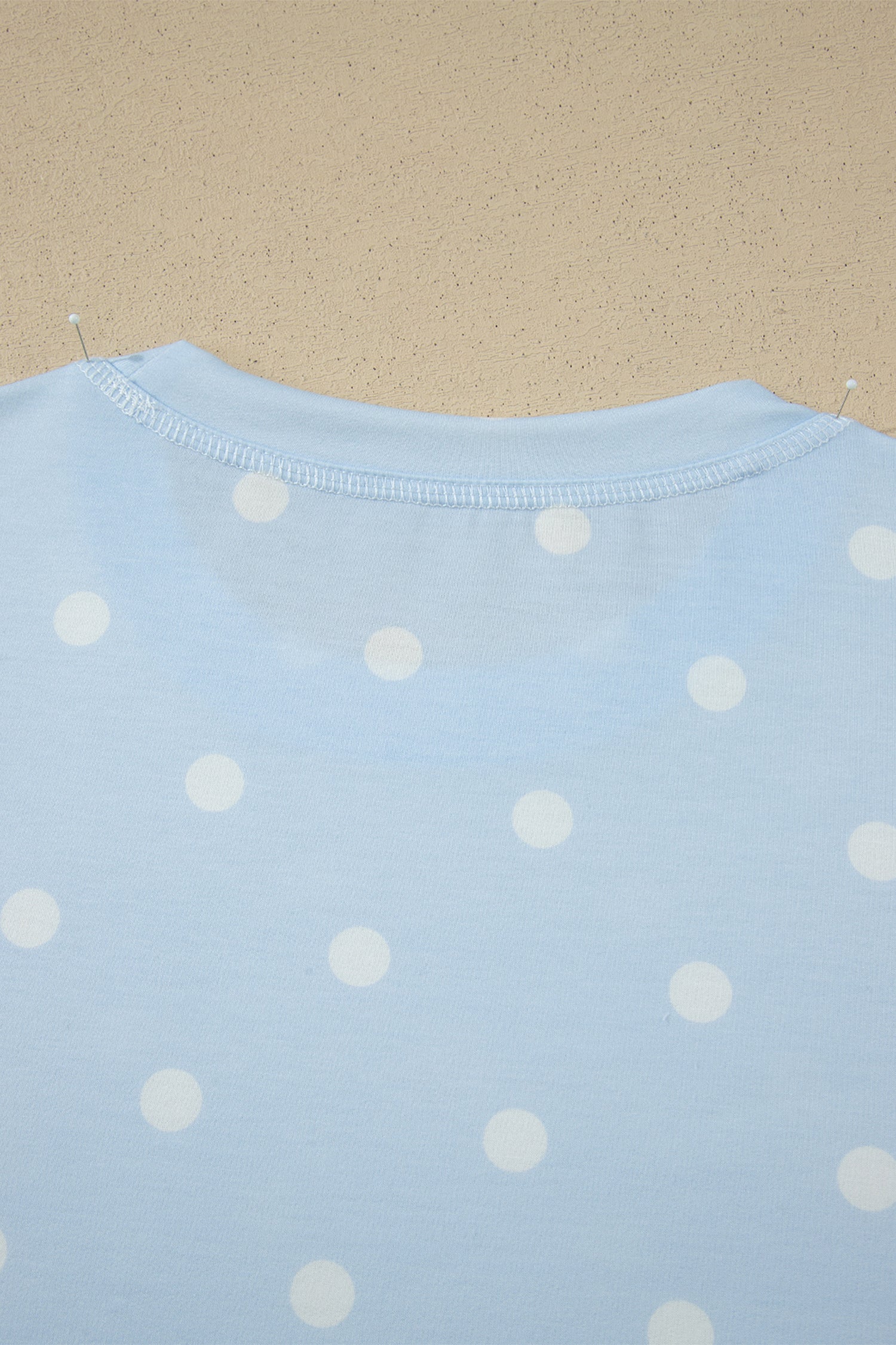 Women’s Polka Dot Shorts Set – Exposed Seam Tee & Drawstring Shorts Outfit Dear-Lover Dropshipping Two Piece Sets/Short Sets