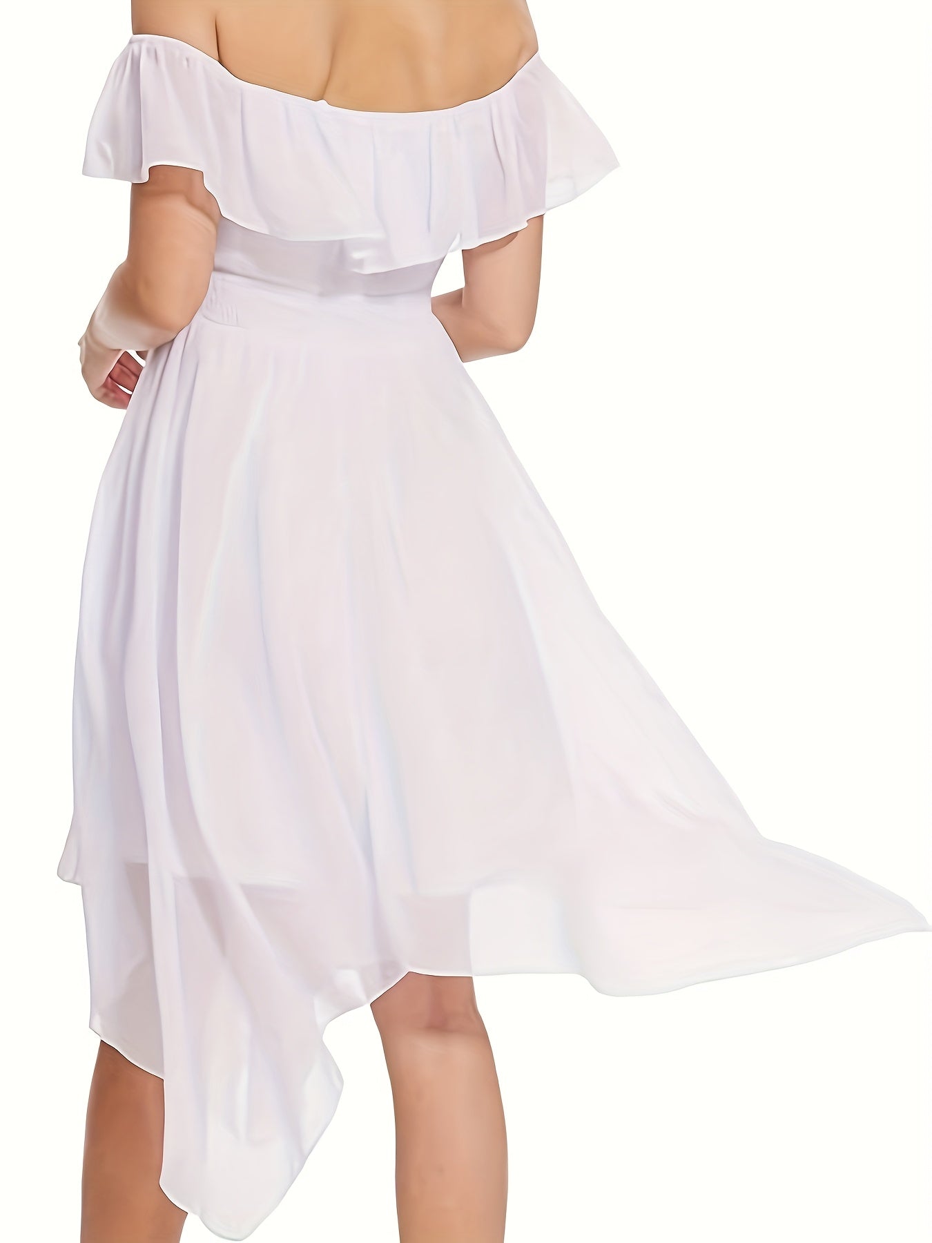 Flowy Off-the-Shoulder Bridesmaid Dress