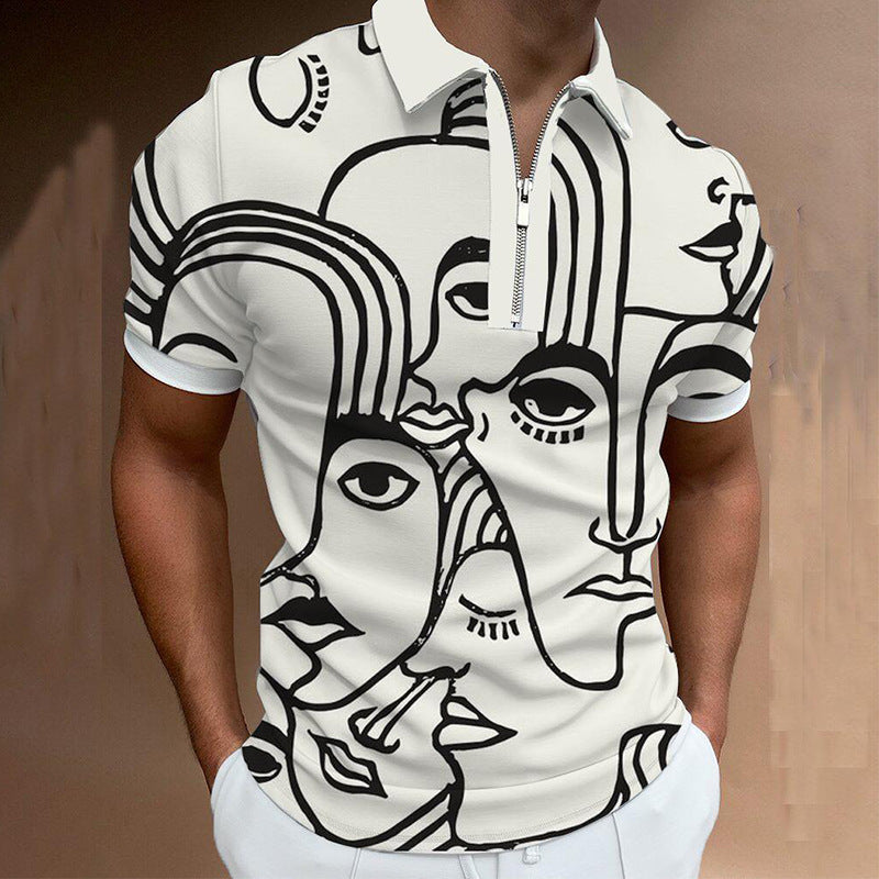 Men's Faces Polo Shirt