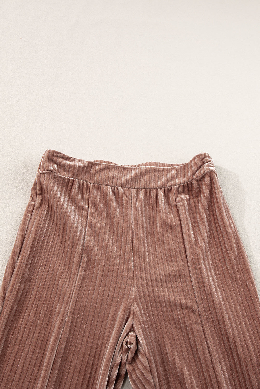 Black High Waist Flare Corduroy Pants