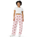 Striped Cherries Wide-Leg Pants 6XL Bazaare Mart Pants