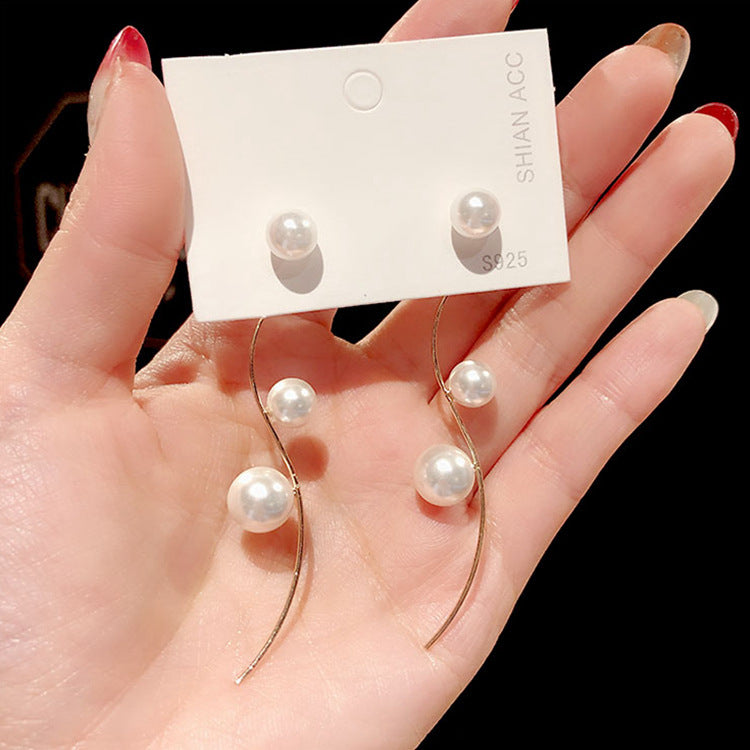 Personality Tassel and Stud Earrings
