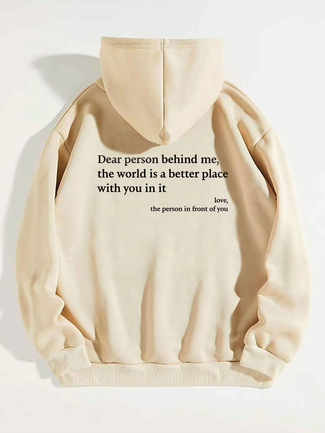 Apricot Dear Person Behind Me Unisex Trendy Hoodie