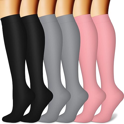 Knee High 6pk Compression Socks