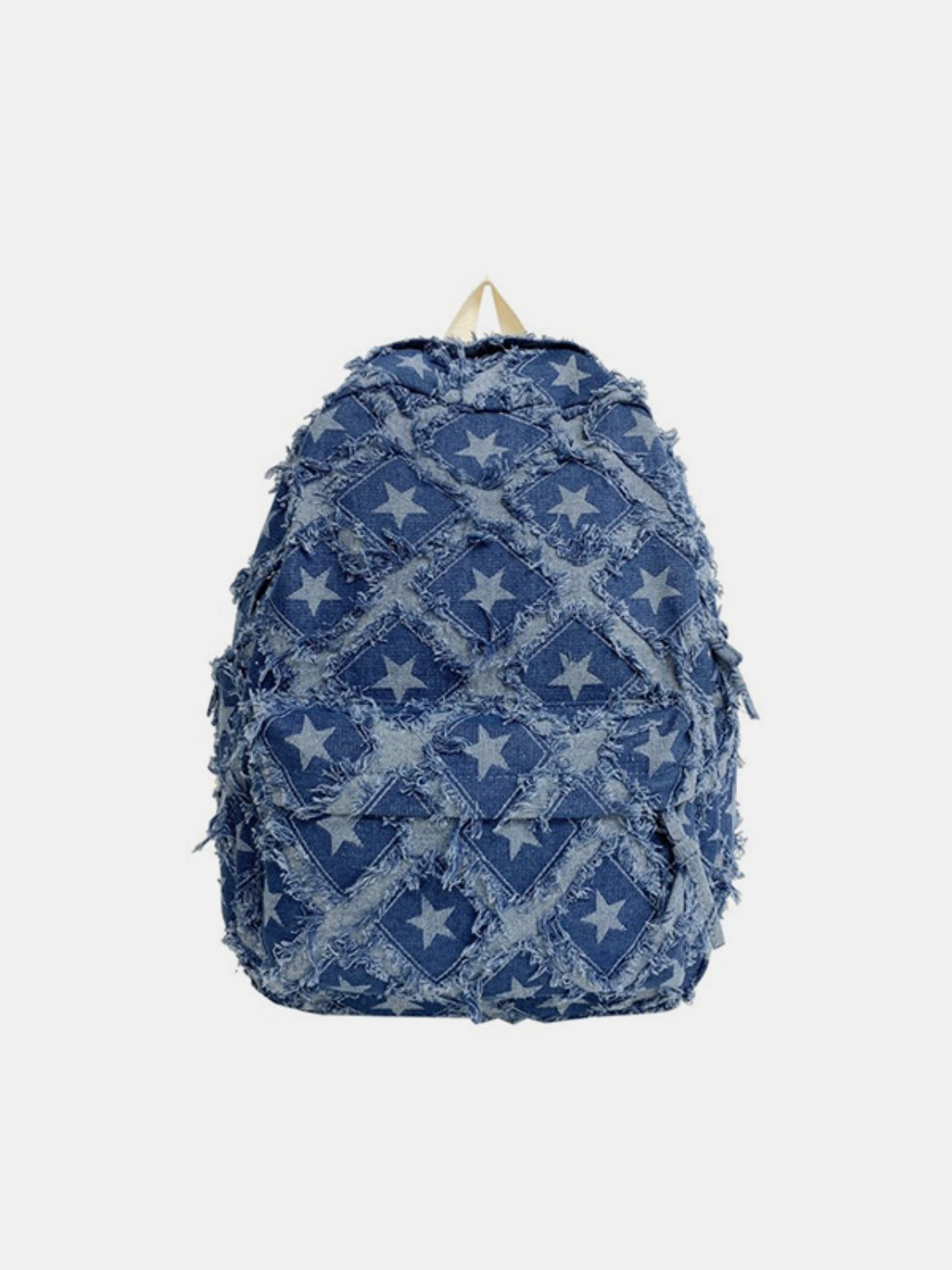 Star Distressed Denim Backpack