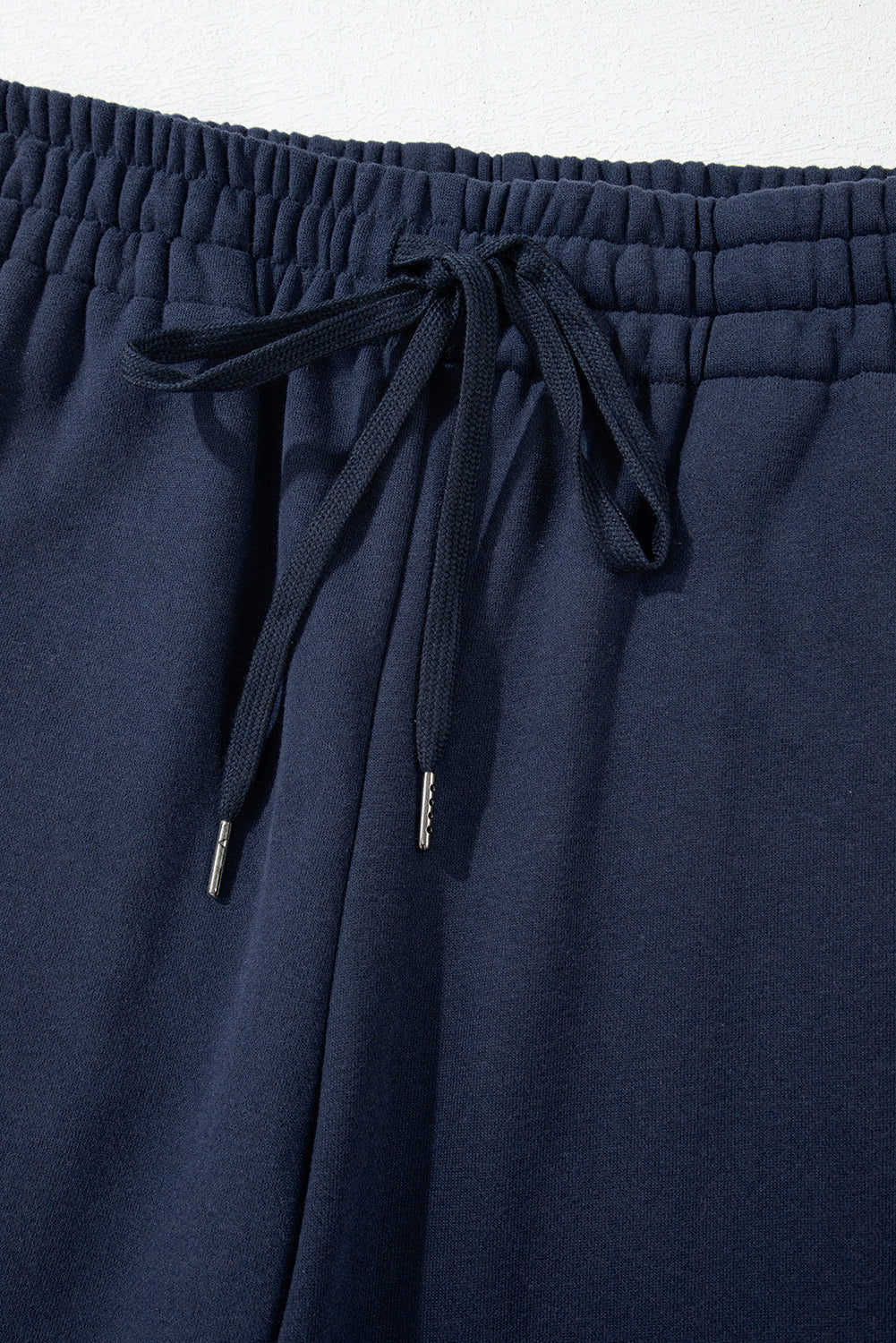 Navy Blue Fleece Drawstring Pants