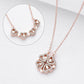 Retro Magnetic Folding Heart Shaped Four Leaf Clover Pendant Necklace Rose Gold 1PC Bazaare Mart Magnet Clover Necklace
