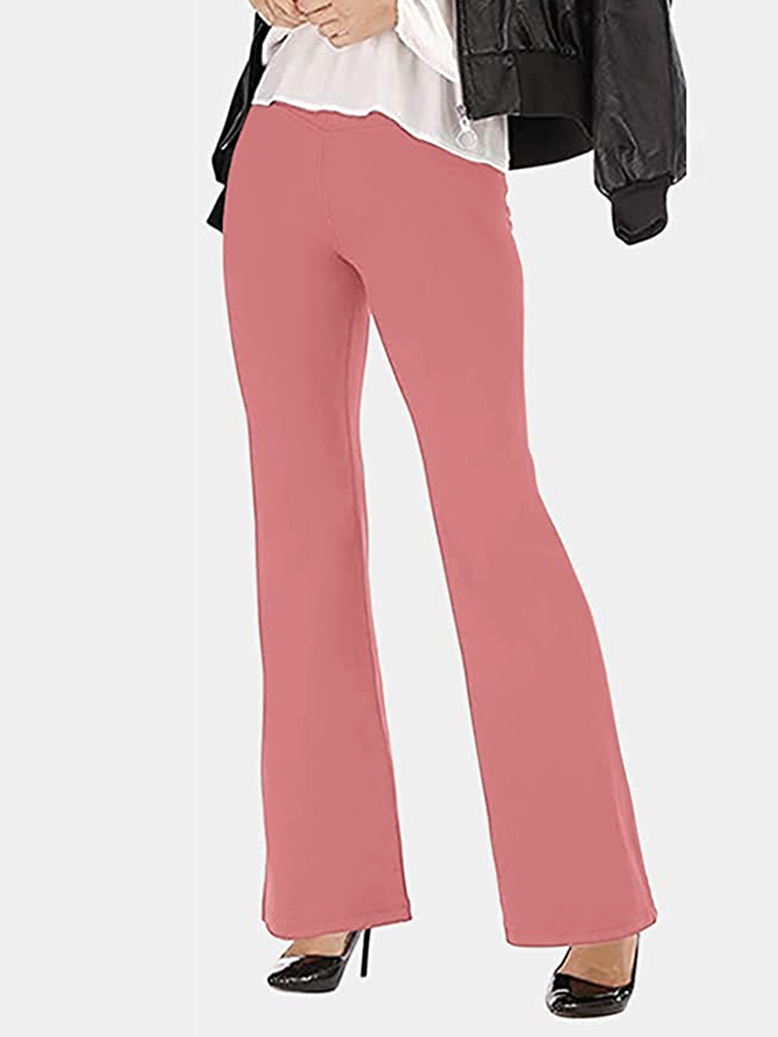 V-Waist Bootcut Long Slacks