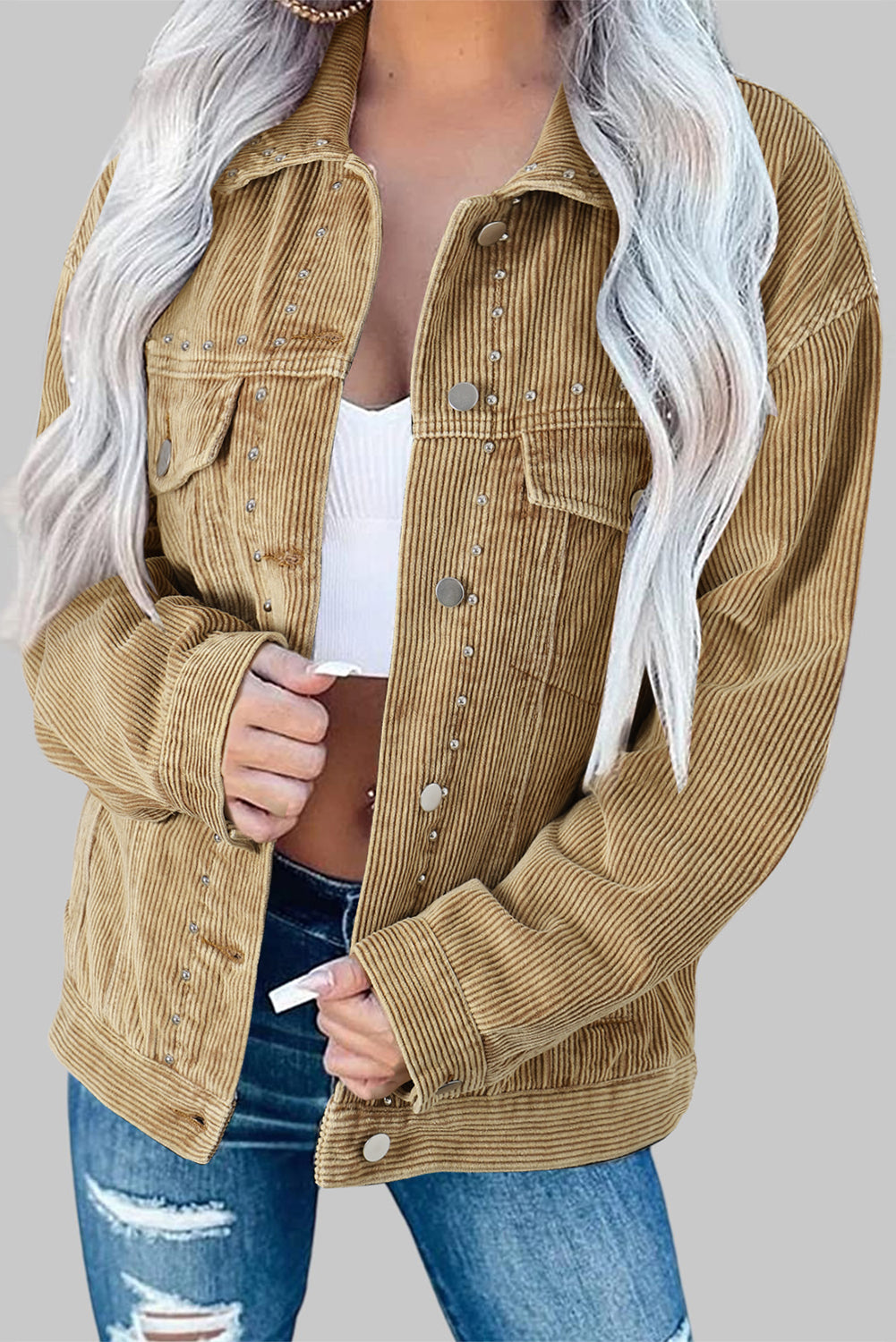 Apricot Corduroy Jacket