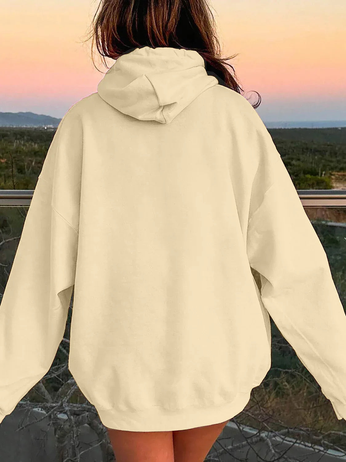 Plain Dropped Shoulder Hoodie Trendsi Drawstring Dropped Shoulder Hoodie