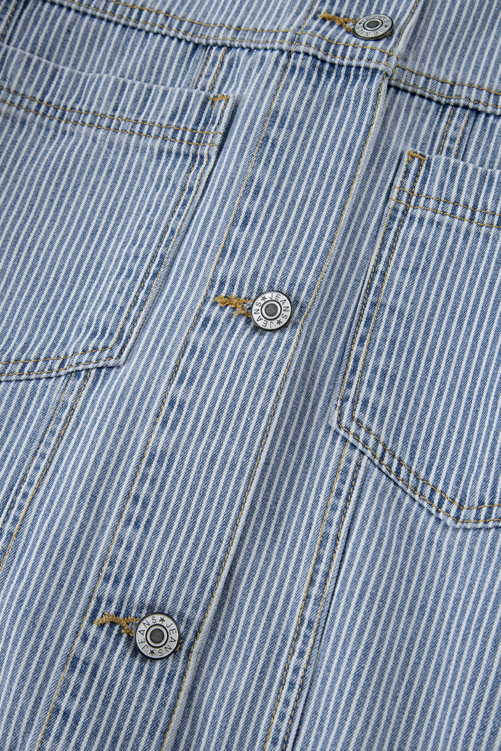 Blue Striped Denim Jacket