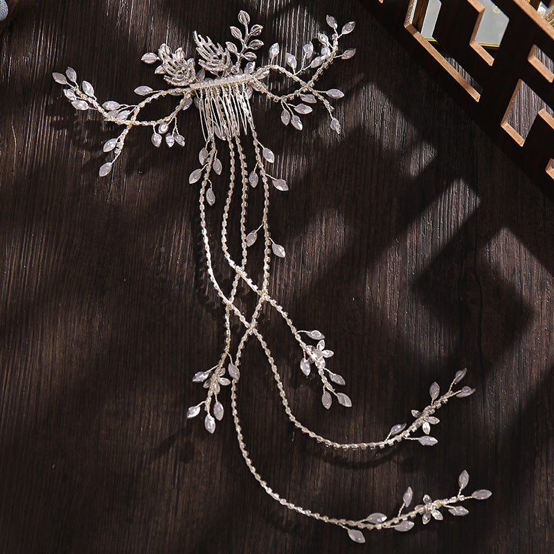 Beaded Floral Bridal Comb