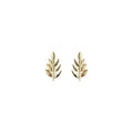 Dainty Leaf Stud Earrings Gold Bazaare Mart Leaf Stud Earrings