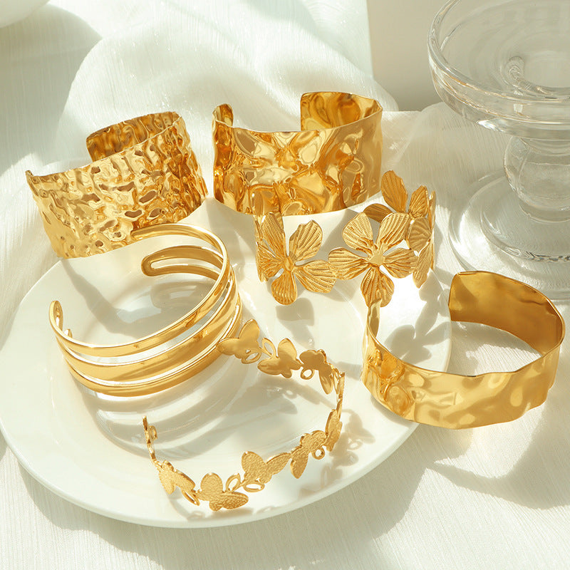 Goldtone Cuff Bracelets