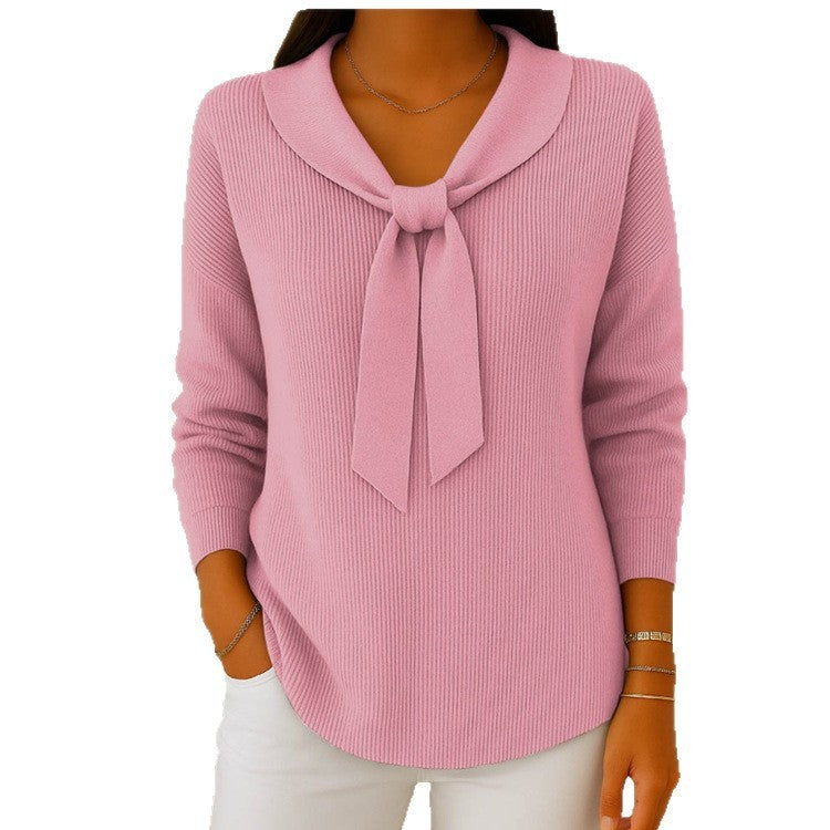 Solid Color Sailor Sweater